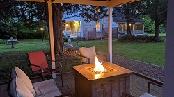 Firepit at Garden and Sea Inn