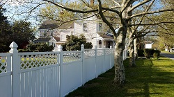 Fence in front of Victorian
