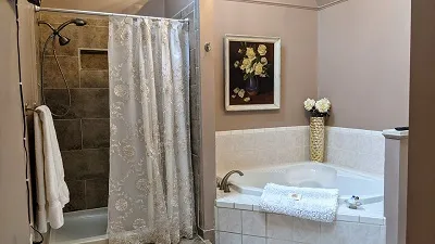 Walk-In Shower and Jacuzzi
